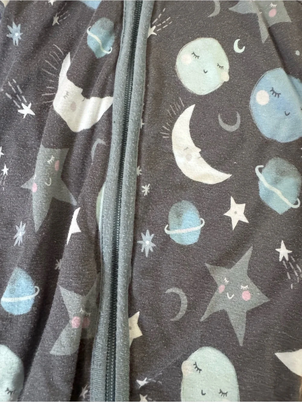 Little Sleepies Moon & Stars Bamboo Convertible Zippy 3-6 Months